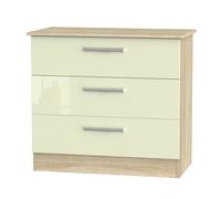 Trent 3 Drawer Chest (Ready Assembled) Ready Assembled 2 U Cream One Size