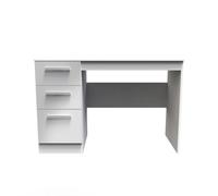 Trent 3 Drawer Desk In Grey & White (Ready Assembled)