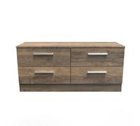 Contrast 4 Drawer Small Chest of Drawers Oak