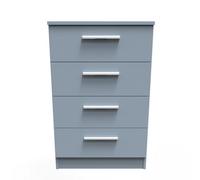 Trent 4 Drawer Midi Chest In Denim (Ready Assembled)