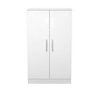 Trent Double Midi Wardrobe In White Matt (Ready Assembled)
