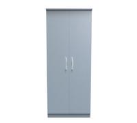 Trent Double Wardrobe In Denim Blue (Ready Assembled)