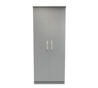 Trent Double Wardrobe In Dusk Grey (Ready Assembled)