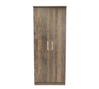 Trent Double Wardrobe In Vintage Oak (Ready Assembled)
