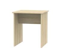 Welcome Furniture Ready Assembled Contrast Lamp Table In White Gloss & Bardolino Oak, White