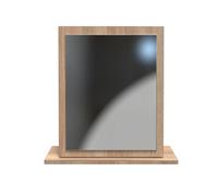 Trent Mirror In White & Bardolino Oak (Ready Assembled)