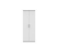 Trent Tall Plain Wardrobe In White Matt (Ready Assembled)