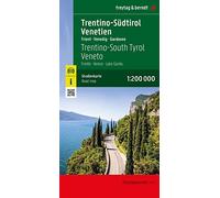Trentino-Alto Adige - Veneto, road map 1:200,000, freytag & berndt: Trient - Venedig - Gardasee