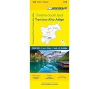 Trentino - Michelin Local Map 354: Straßen- und Tourismuskarte 1:200.000