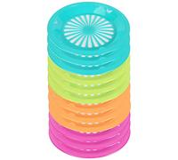 Trenton Gifts Reusable Paper Plate Holders | Set of 12 | 10" Diameter | Neon Colors