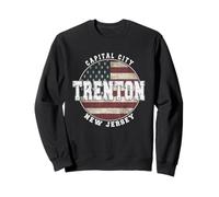Trenton New Jersey, Vintage American flag Sweatshirt