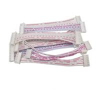 TRENTSNOOK 10Pcs 2P/3/4/5/6/7/8/9/10/11/12 Pin JST XH2.54 XH 2.54mm Pitch Double Head Plug Wire Cable Connector Line Length 20CM 26AWG (Color : 20cm, Pins : 10P)