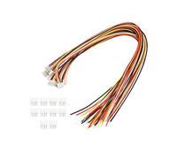 TRENTSNOOK 10Sets 2/3/4/5/6/7/8/9/10-Pin Micro JST PH-2.0 Connector Male Female Plug With Wires Cables Socket Connectors 300MM 26AWG (Color : 4pin)