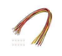 TRENTSNOOK 10Sets 2/3/4/5/6/7/8/9/10-Pin Micro JST PH-2.0 Connector Male Female Plug With Wires Cables Socket Connectors 300MM 26AWG (Color : 3pin)