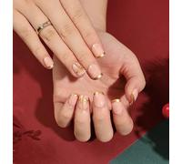 TRENTSNOOK Press On Nails Christmas Collection Long Fake Nails Acrylic Nails For Women Girls Party Nail Art Collection 24PCS(JP1891,Jelly glue)