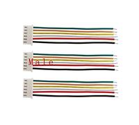 TRENTSNOOK XH-2.54 Wire Cable Connector 6 Pin Pitch 2.54mm Male Female Plug Socket Terminals Wire Connector 20CM Length 26AWG JST XH2.54 (Color : Male, Package : 10PCS)