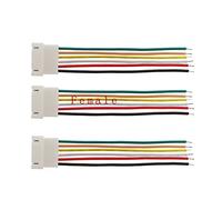 TRENTSNOOK XH-2.54 Wire Cable Connector 6 Pin Pitch 2.54mm Male Female Plug Socket Terminals Wire Connector 20CM Length 26AWG JST XH2.54 (Color : Female, Package : 10PCS)