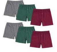 Trenzeo Men’s Boxer Shorts 6 Pack - Soft Cotton Stretch Underpants, Loose Fit with Button Fly, Comfortable & Breathable Underwear (UK, Alpha, One Size, Regular, Regular, 4XL, Assorted- 6 Pack)