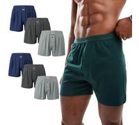 Trenzeo Men’s Boxer Shorts 6-Pack - Soft Cotton Underwear for Men, Loose Fit with Button Fly Breathable & Comfortable Men’s Boxers Multipack (UK, Alpha, 5XL, Regular, Regular, Mes's, MixColors)