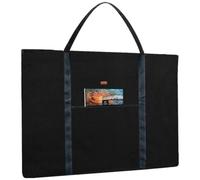 TreochtFUN Light Weight Art Portfolio Bag 24x36,with Shoulder Strap,Carrying Storage Case For Artwork, Poster, Sketching, Canvas, Photography, And Drawing(Black)