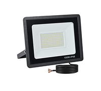 treoir LED Floodlight Security Light,100W Outdoor Spotlight 10000LM Outdoor Flood Lights,IP66 Waterproof 3500k LED Spotlight for Garden,Garage,Square,Car Park,Construction Site ect(Warm White,100W)