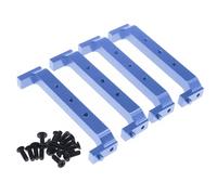 TREPMEUN 4pcs alloy Chassis Brace chassis frame block for ECX 1-12 for Bar-rage 1-18 for Tem-per 1-10 for RGT 136100 and for FTX for Out-back crawler parts(Blau)