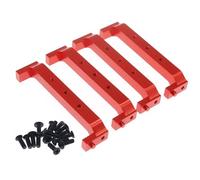 TREPMEUN 4pcs alloy Chassis Brace chassis frame block for ECX 1-12 for Bar-rage 1-18 for Tem-per 1-10 for RGT 136100 and for FTX for Out-back crawler parts(Rot)