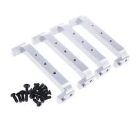 TREPMEUN 4pcs alloy Chassis Brace chassis frame block for ECX 1-12 for Bar-rage 1-18 for Tem-per 1-10 for RGT 136100 and for FTX for Out-back crawler parts(Silver)