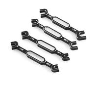 TREPMEUN 4Pcs Wrench 3/3.2/3.5/3.7/4/5/5.5/6mm Turnbuckle Nut Ball End Joint Remover Universal Tool For RC Car Drone Boat(Schwarz)