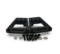 TREPMEUN Alloy 1 set Rear shock tower Upper Shock Mount Set for rc hobby model car 1/10 for HPI for Ven-ture FJ Cruiser crawler upgraded part(Schwarz)