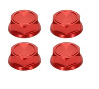 TREPMEUN For RCA-WD Aluminum Wheel Nut 24mm for Arr-ma 1/5 8S for BLX for Kra-ton for Out-cast for RTR&EXB Roller hopups upgrade parts(Rot)