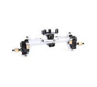 TREPMEUN For RCA-WD Extend 20mm Front Portal Axle Assembly Housing & Steel Gears For Axial 1/24 SCX24 Crawlers upgraded part(Silver)
