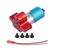 TREPMEUN Speed Change Gear Box Metal Gearbox with 370 Brush Motor Anodizing Treatment for Heatsink and Mount Base for WPL 1633 RC Car(Rot)