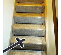 Treppensen Black Brass Polished Stair Nosing for Indoor/Outdoor Steps, Anti-Slip Safety Strips, Durable Stair Runners, Enhance Stair Protection and Aesthetics