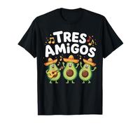 Tres Amigos Avocados Funny Cinco De Mayo Humor T-Shirt