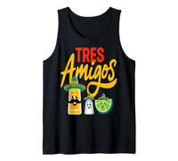 Tres Amigos Tequila Salt Lime Funny Drinking Tank Top