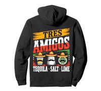 Tres Amigos Tequila Salt Lime Proud Mexican Mom Dad Costume Pullover Hoodie