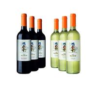 Tres Buhis Wine - Case Of 6 Bottles Mixed Cabernet Sauvignon | Chardonnay - Dry Red/White Spanish Wine (3 x Cabernet Sauvignon 3 x Chardonnay)