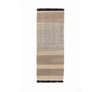 Tres Stripes Rug black 80x240cm Nanimarquina - Tres Stripes Black 80x240