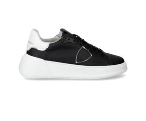 Tres Temple Tennis Sneaker - female - Philippe Model - Sneakers - Black - 7 UK - Shoes 7 UK
