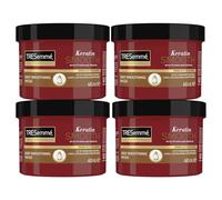 TRESemm Keratin Smooth Deep Smoothing Mask rinse-out hair treatment with hydrolysed keratin for soft, shiny, frizz-free hair 440 ml Pack of 4