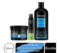 Tresemme Curls Care Bundle Mousse 200ml, Mask 440ml, Moisture Rich Shampoo 680ml