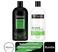 2x of 900ml TRESemme Cleanse & Replenish Multi-Vitamin Deep Cleansing Shampoo