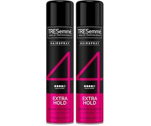 TRESemmé Extra Hold Hairspray 24-hour frizz control for a smooth finish 400 ml (Pack of 2)