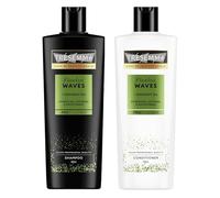 TRESemme Flawless Waves Coconut Oil Shampoo & Conditioner Set - Hydrating & Curl-Defining Haircare Duo for Wavy & Curly Hair, Frizz Control (2 x 400ml)