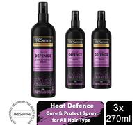 TRESemmé Care & Protect Heat Defence Spray- Reduces Breakage by Up to 82% & Prevents Brittle & Dull Hair- Heat Protection Up to 230°C for Smooth, Healthy Hair 270ml