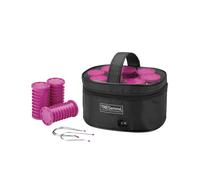 TRESemmé PINK Volume Rollers - 10 Large Rollers, 32mm Barrel, Dual Voltage, Fast Heat-Up - Pink/Grey, 3039U