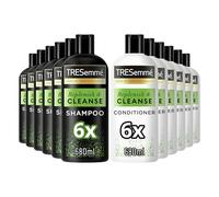 TRESemme Replenish & Cleanse Shampoo (6x 680 ml) and Conditioner (6x 680 ml) Hair Care Bundle with a vitamin complex for greasy hair