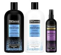 TRESemme Rich Moisture Shampoo, Conditioner & Heat Defence Spray Care + Styling Regime Bundle 3 Piece