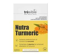 Trèsible Active Turmeric Tablets with Black Pepper | Nutra Turmeric 28 Tablets | Piperine and Curcumin | Vegetarian, Gluten Free, Halal Tablets | No Synthetic Binders or Coating